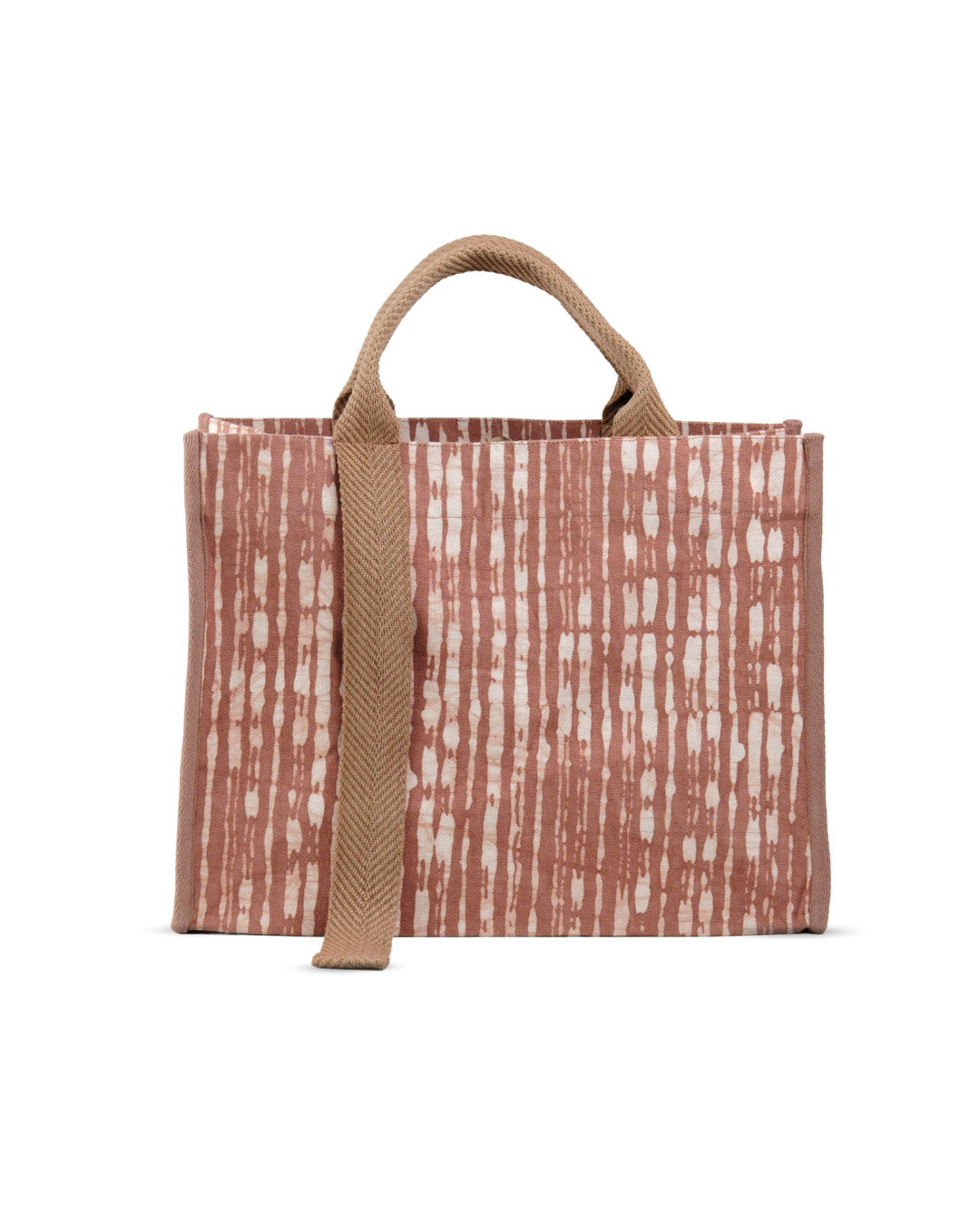 Mocha Mousse Batik - Square Tote