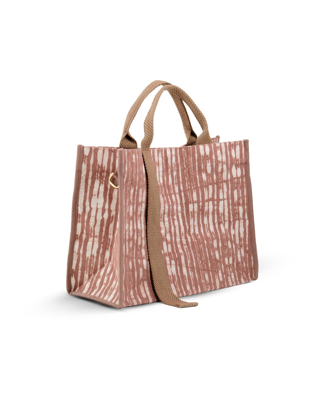 Mocha Mousse Batik - Square Tote