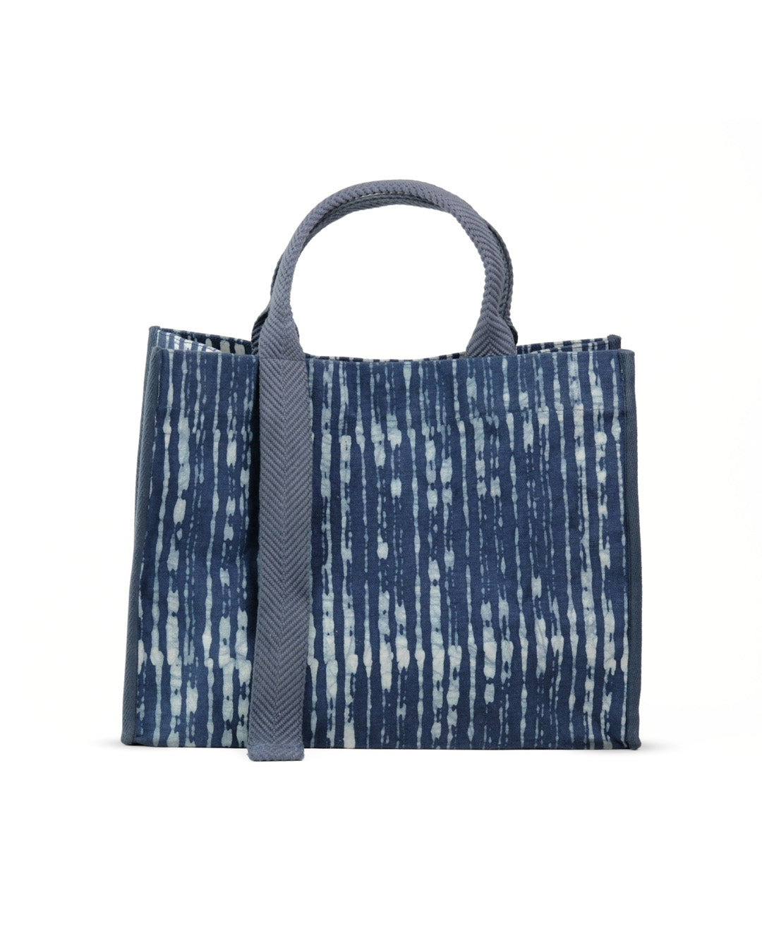 Midnight Blue Batik - Square Tote