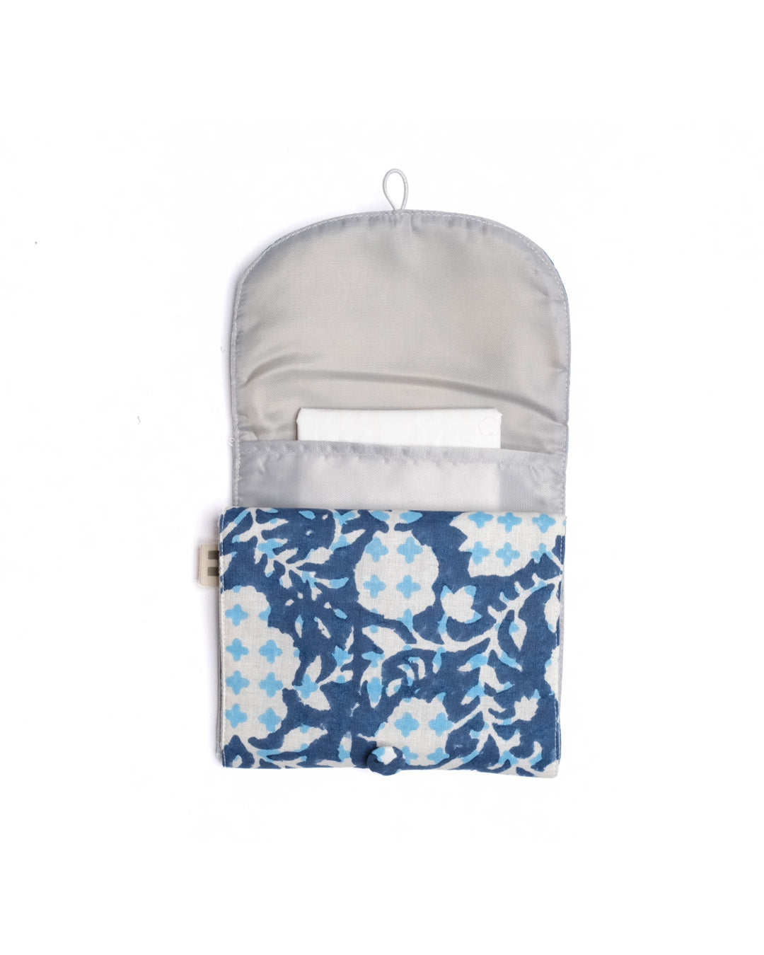 Botanical Bliss Blue - Sanitary Pouch