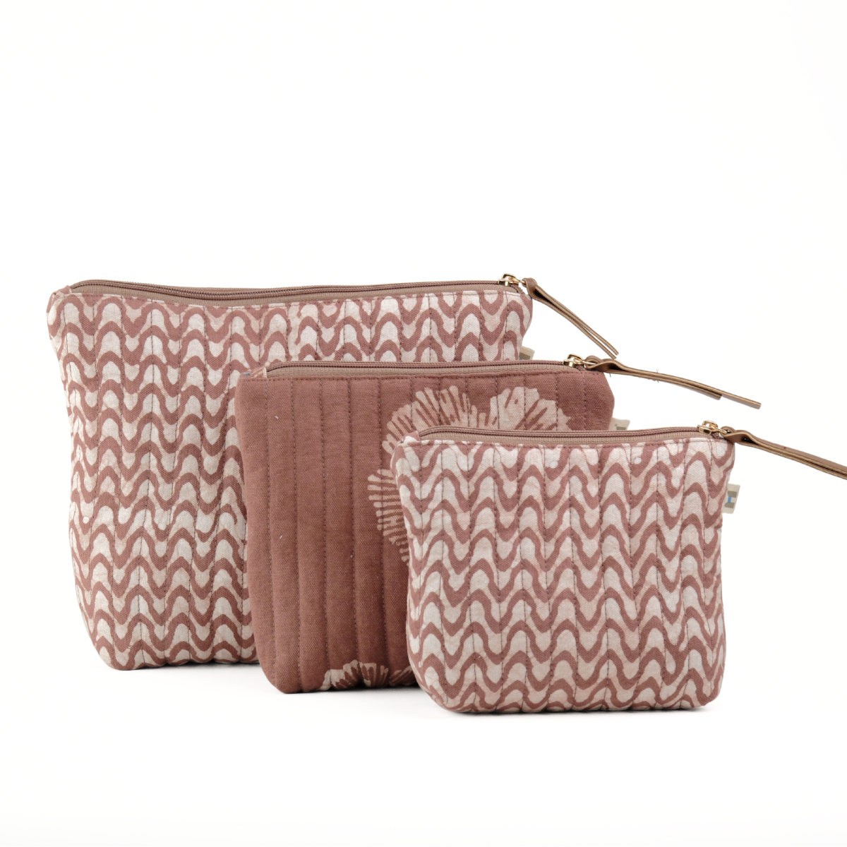 Toiletry Pouch - Mocha Mousse (Set of 3)