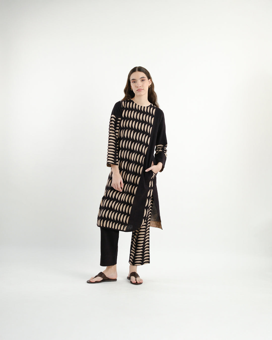 Broken Cookies Ajrakh Co-ord Set