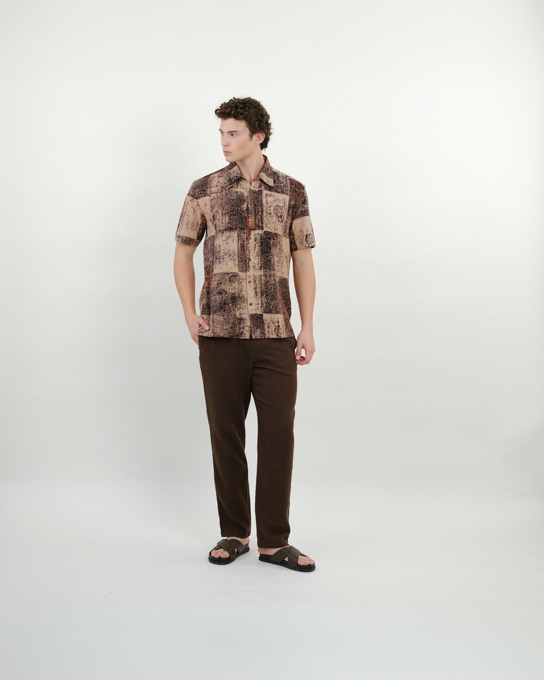 Ajrakh Imprint Short Sleeve Shirt