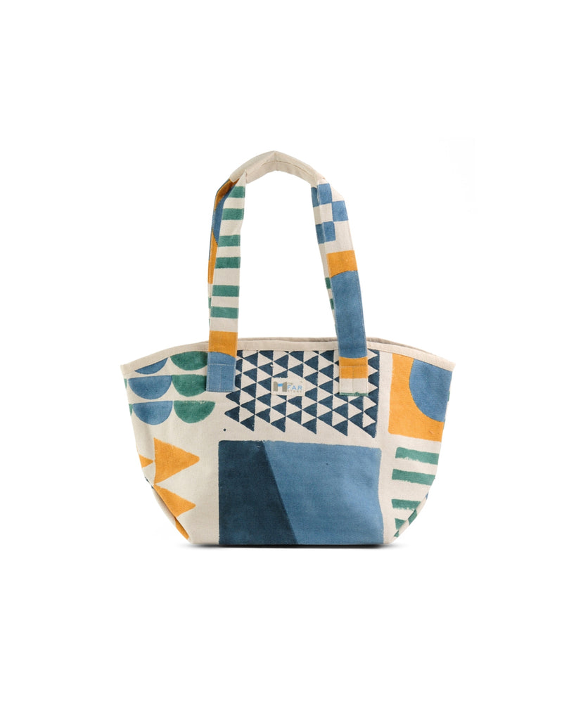 Zentangle Blue & Yellow - Beach Bag