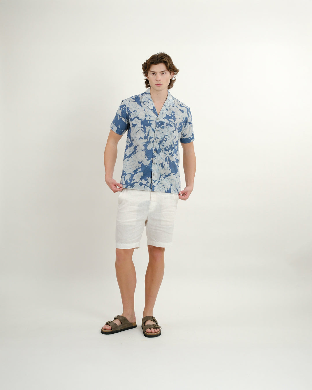Indigo Wayfinder Batik Short Sleeve Shirt