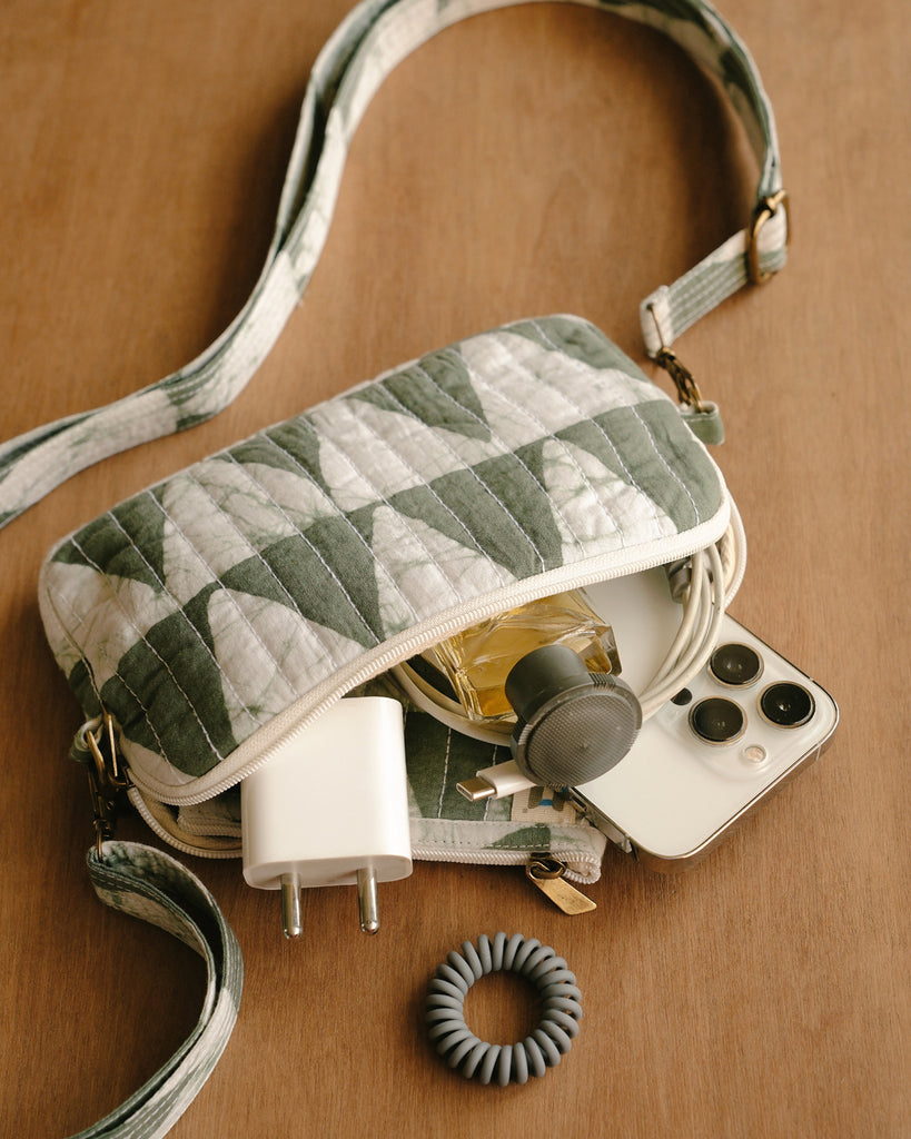 Geometric Green - Mobile Sling