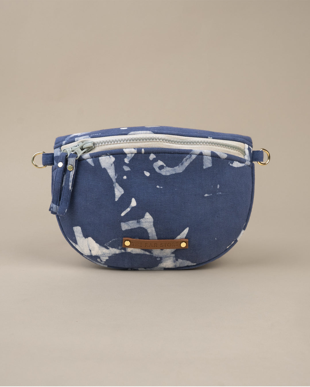 Blue Abstract Angle Batik - Fanny Pack