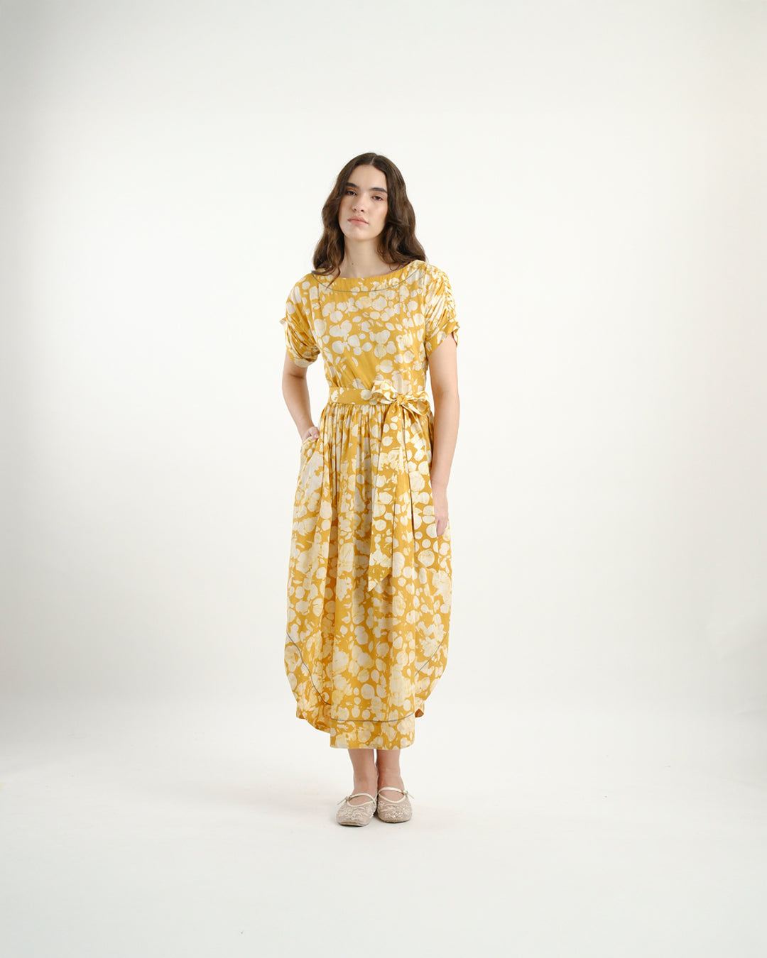 Sunlit Bloom Batik Dress
