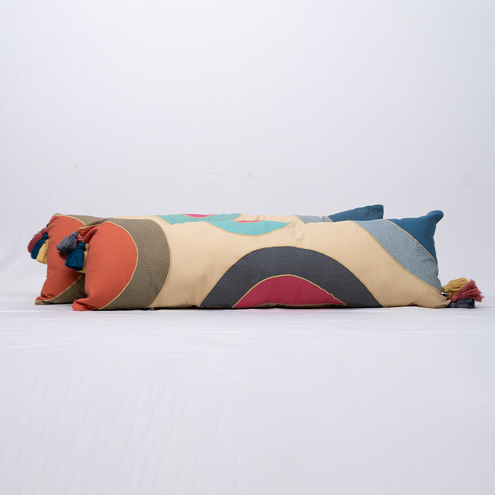 Cushion Cover - Multi-colour (10 inch X 30 inch)