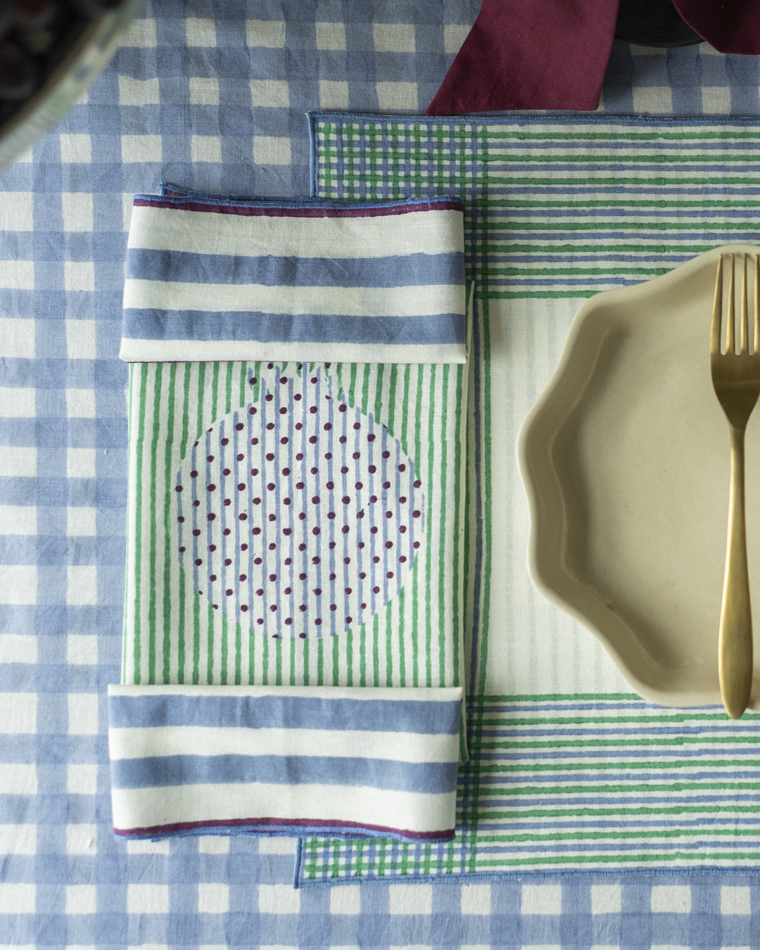 Set of 4 - Anar Centre Print Napkin