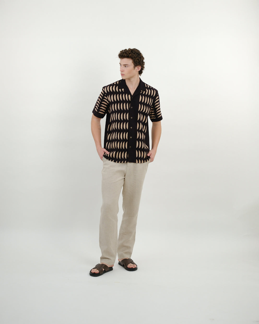 Broken Cookies Ajrakh Short Sleeve Shirt