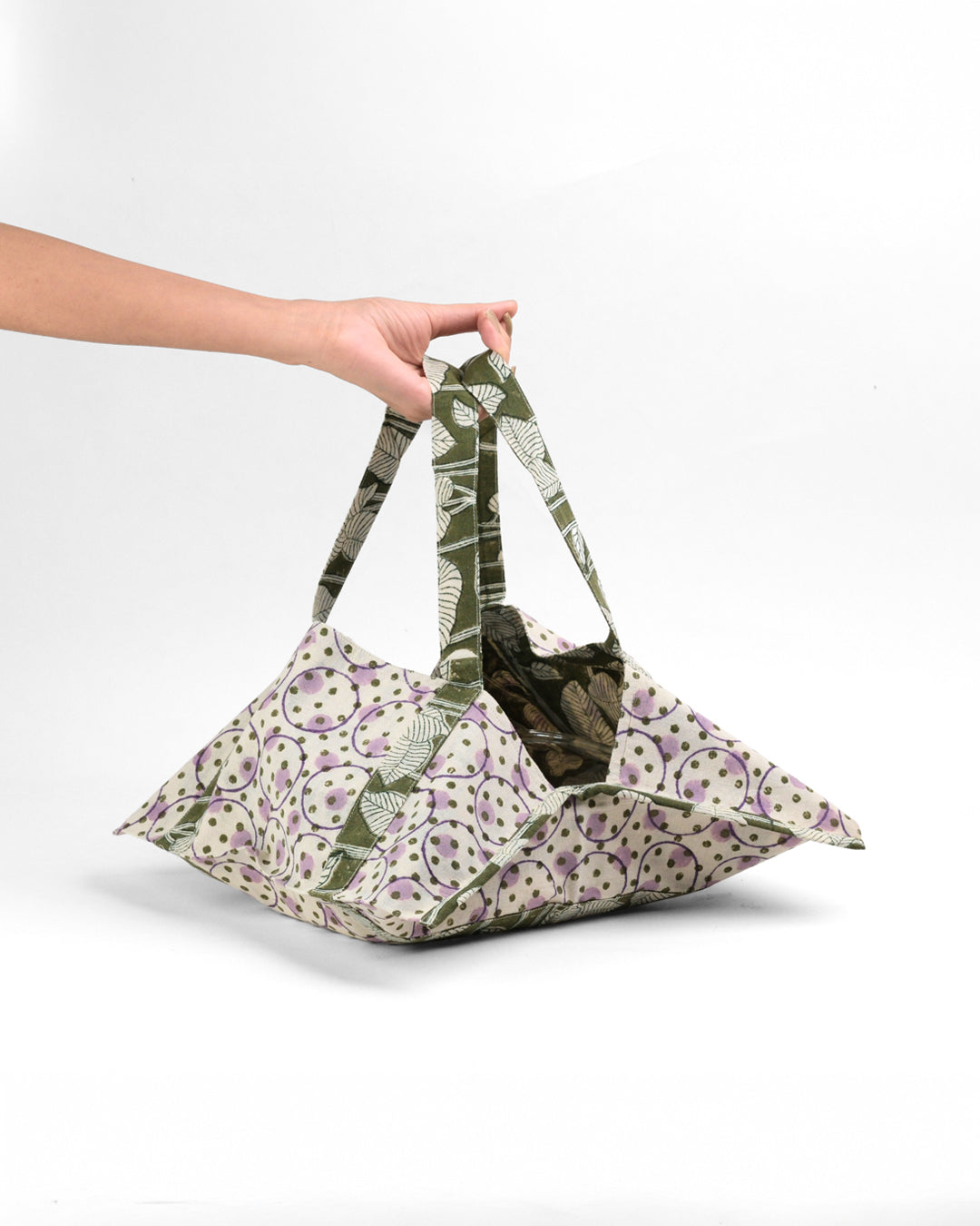 Set of 3 - Nature's Canvas Green Pie Bags
