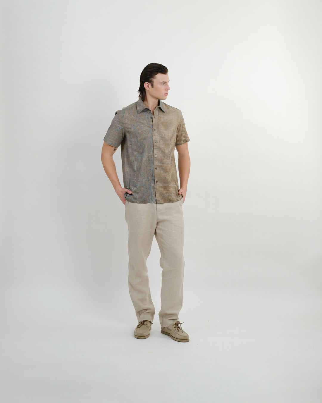 Inverse Reverse Ajrakh Short Sleeve Shirt