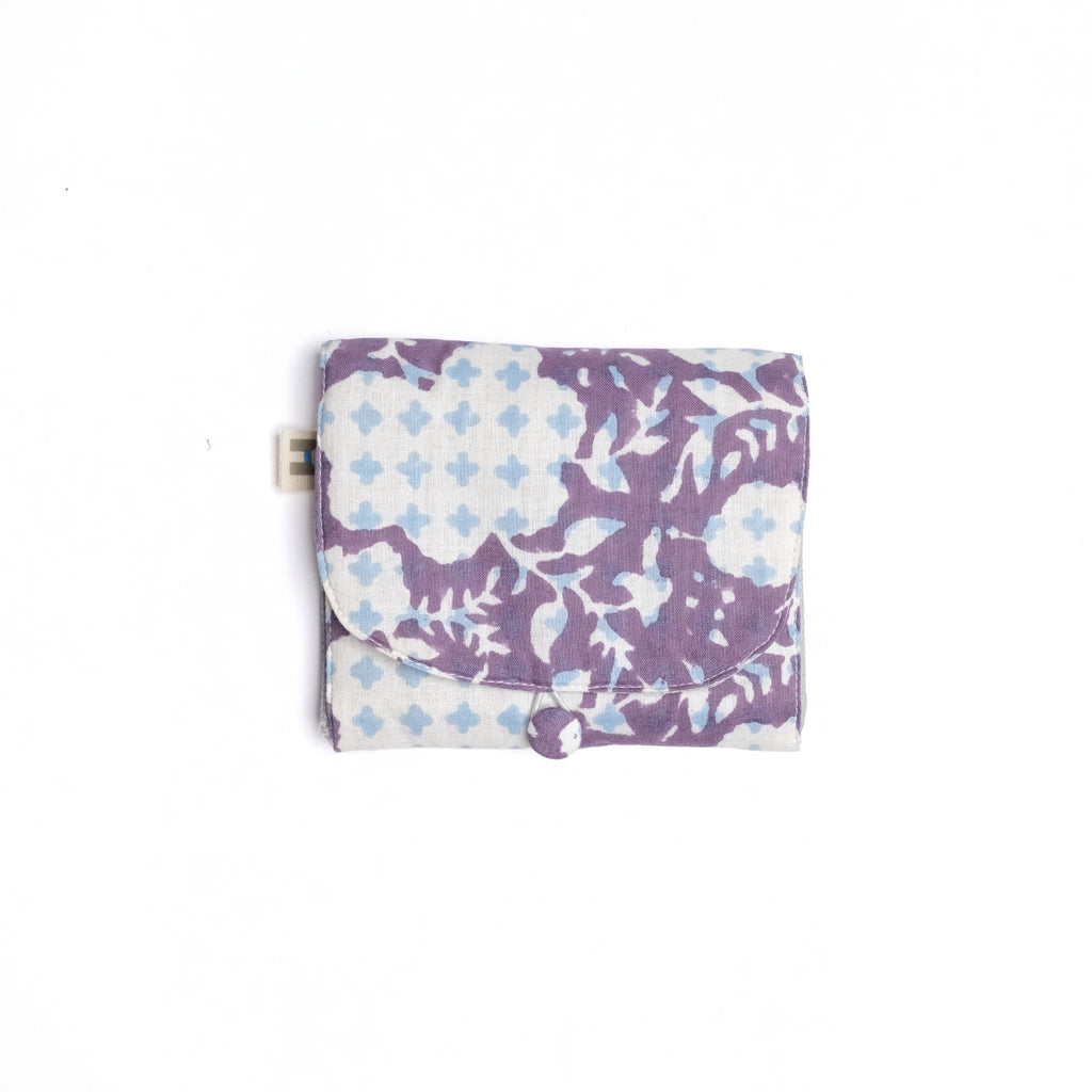 Botanical Bliss Purple - Sanitary Pouch