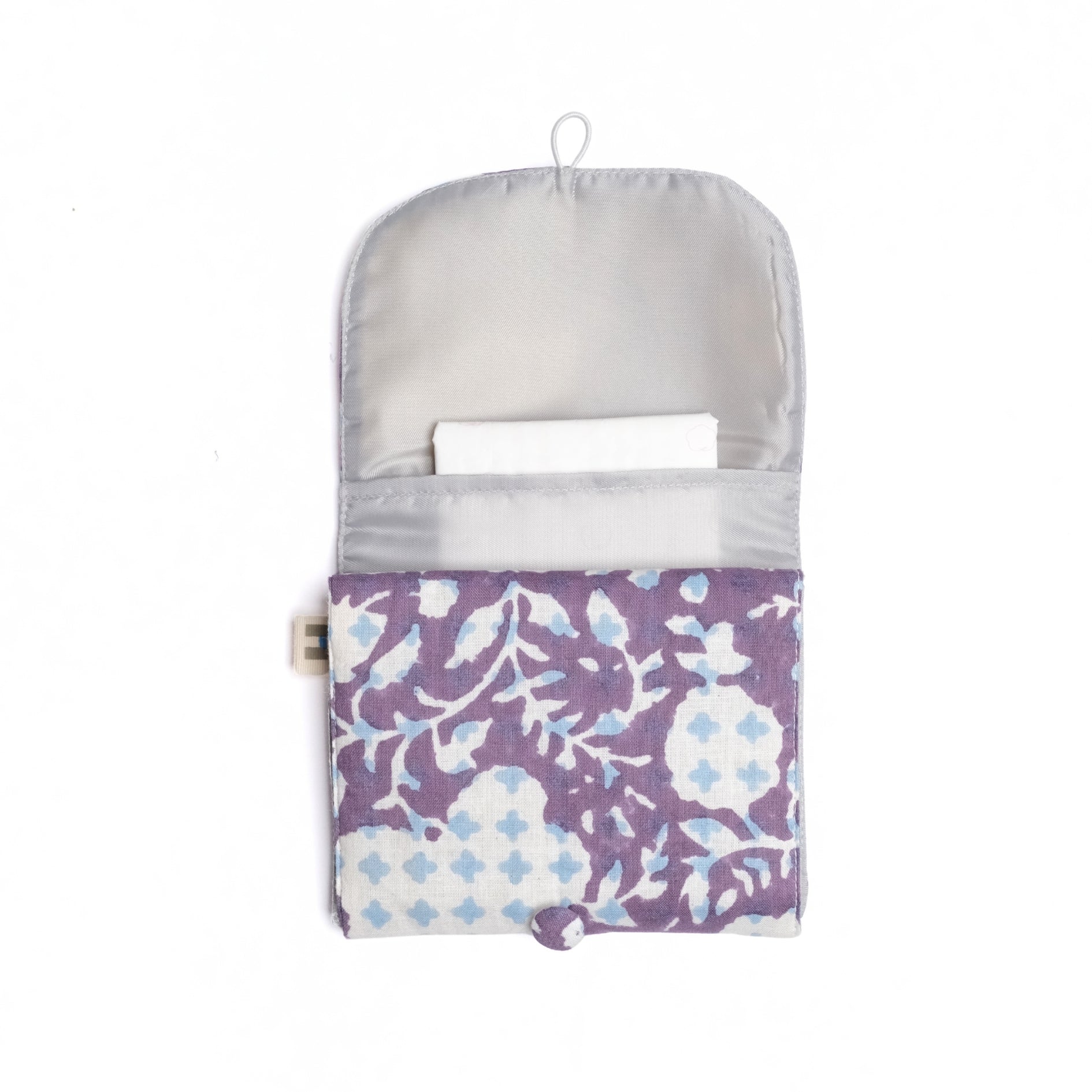 Sanitary Pouch - Botanical Bliss (Purple)