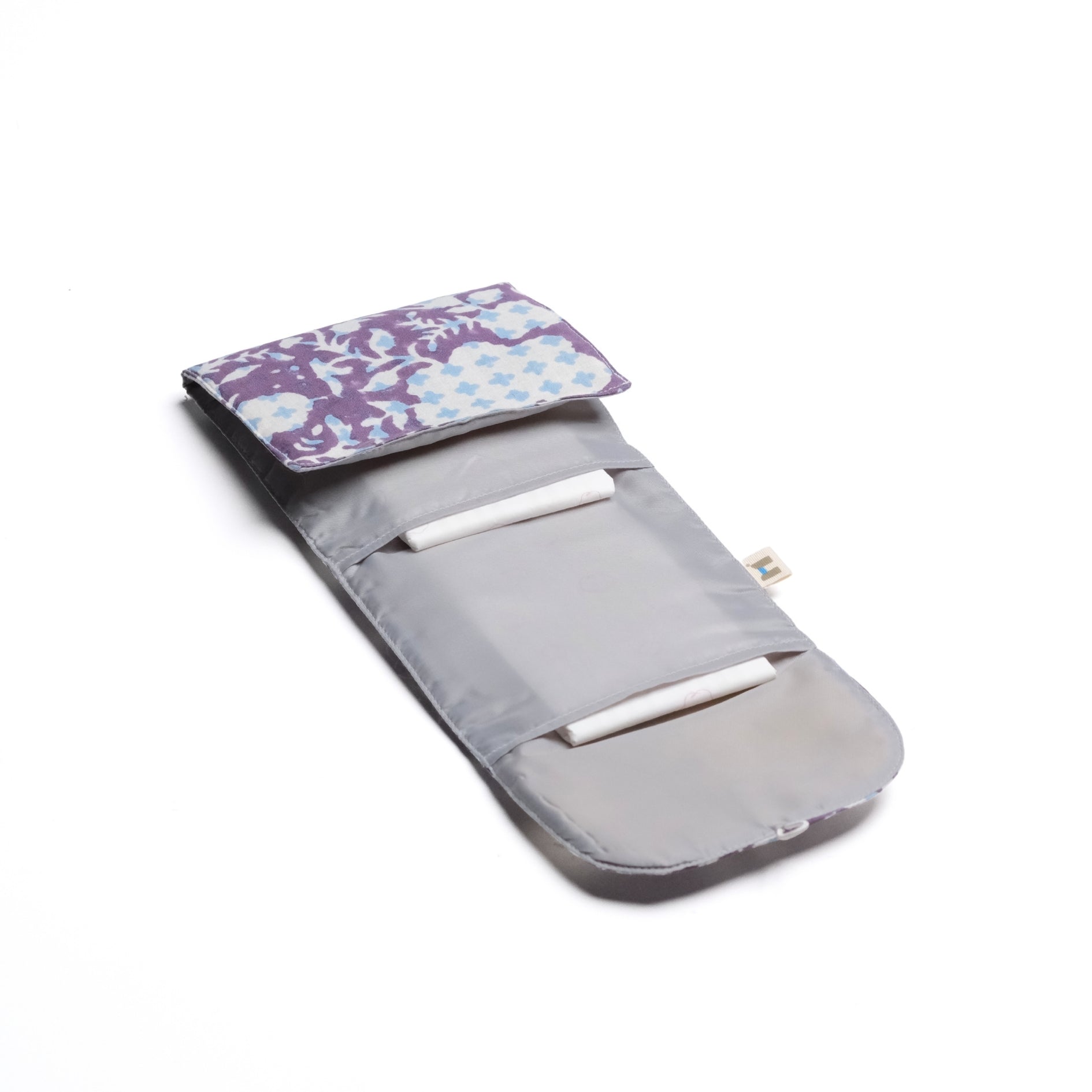 Sanitary Pouch - Botanical Bliss (Purple)