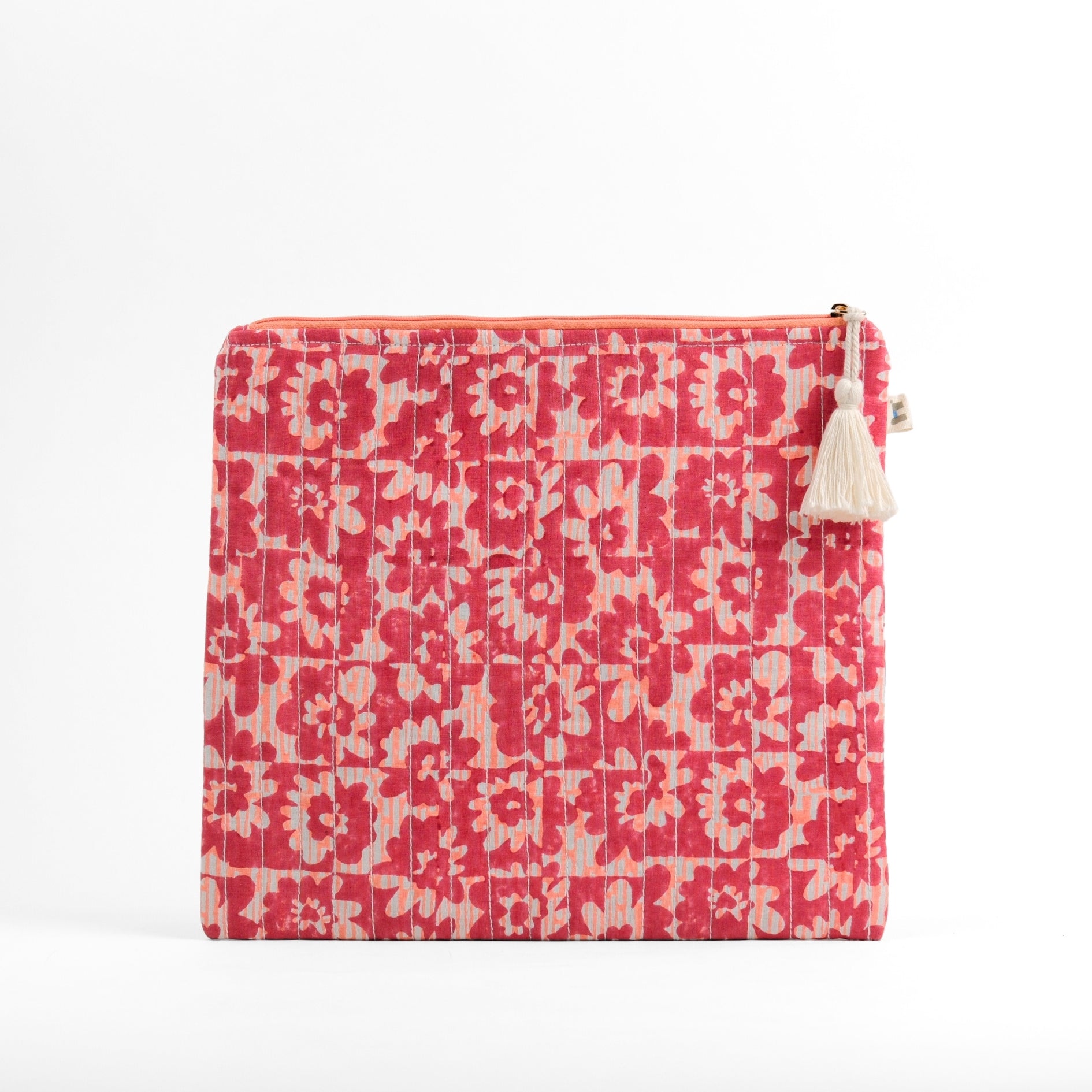Flat Pouch - Floret Red Blue <br> (Set of 4)