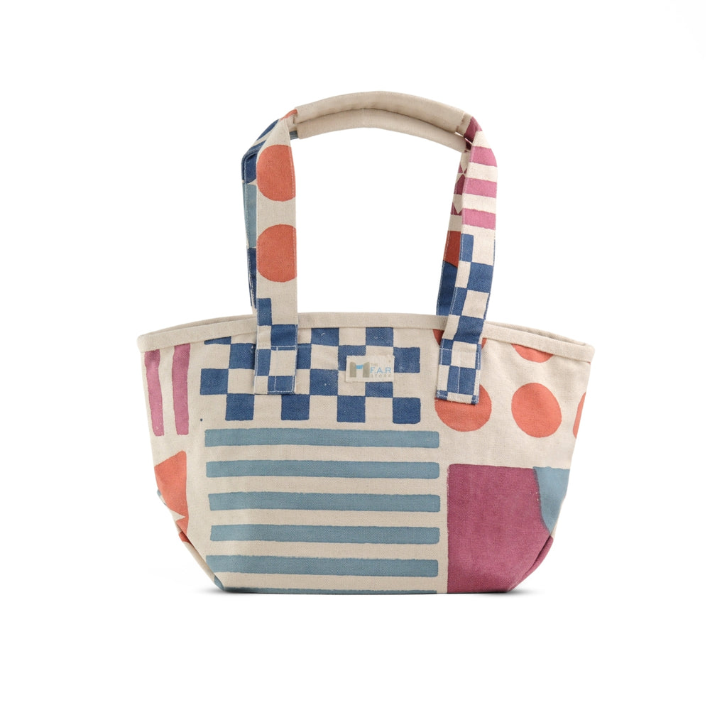 Beach Bag - Zentangle <br> (Pink and Blue)