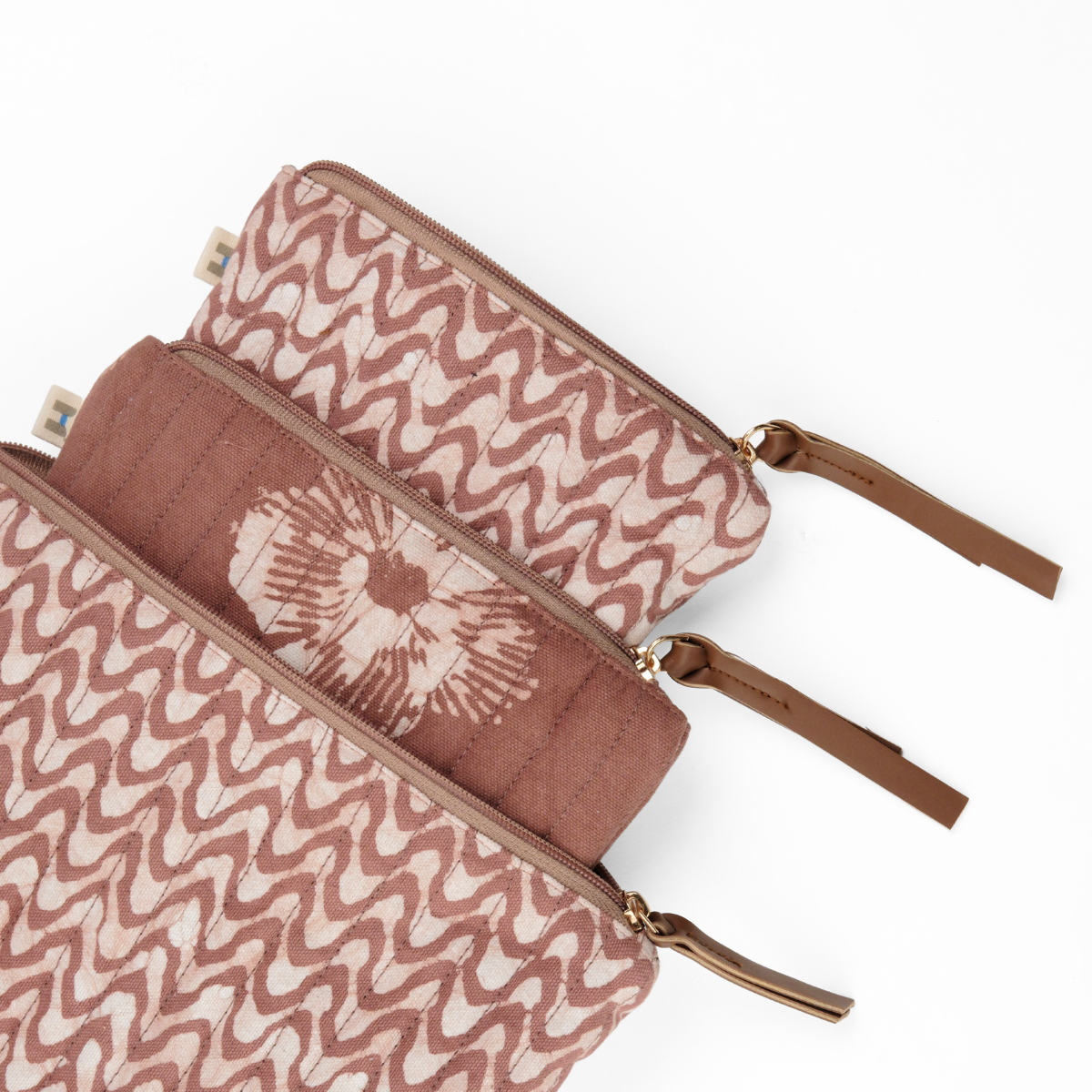 Toiletry Pouch - Mocha Mousse (Set of 3)