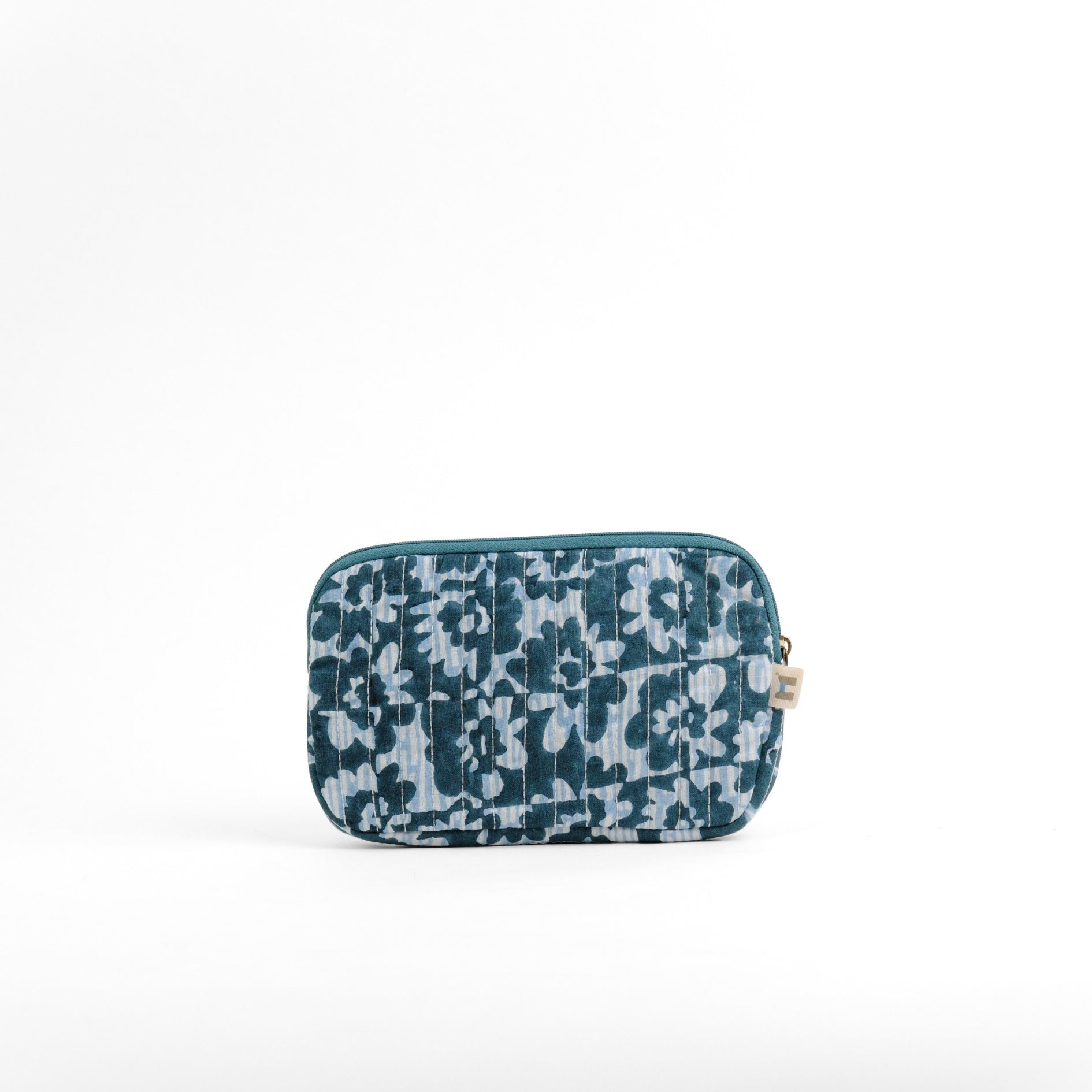 Flat Pouch - Floret Yellow Blue <br> (Set of 4)