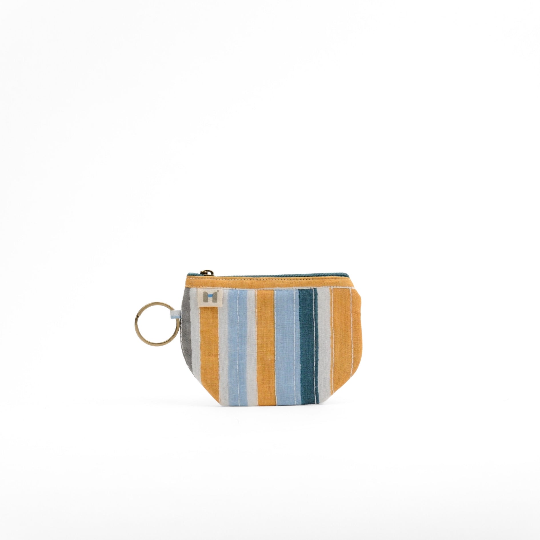 Flat Pouch - Floret Yellow Blue <br> (Set of 4)