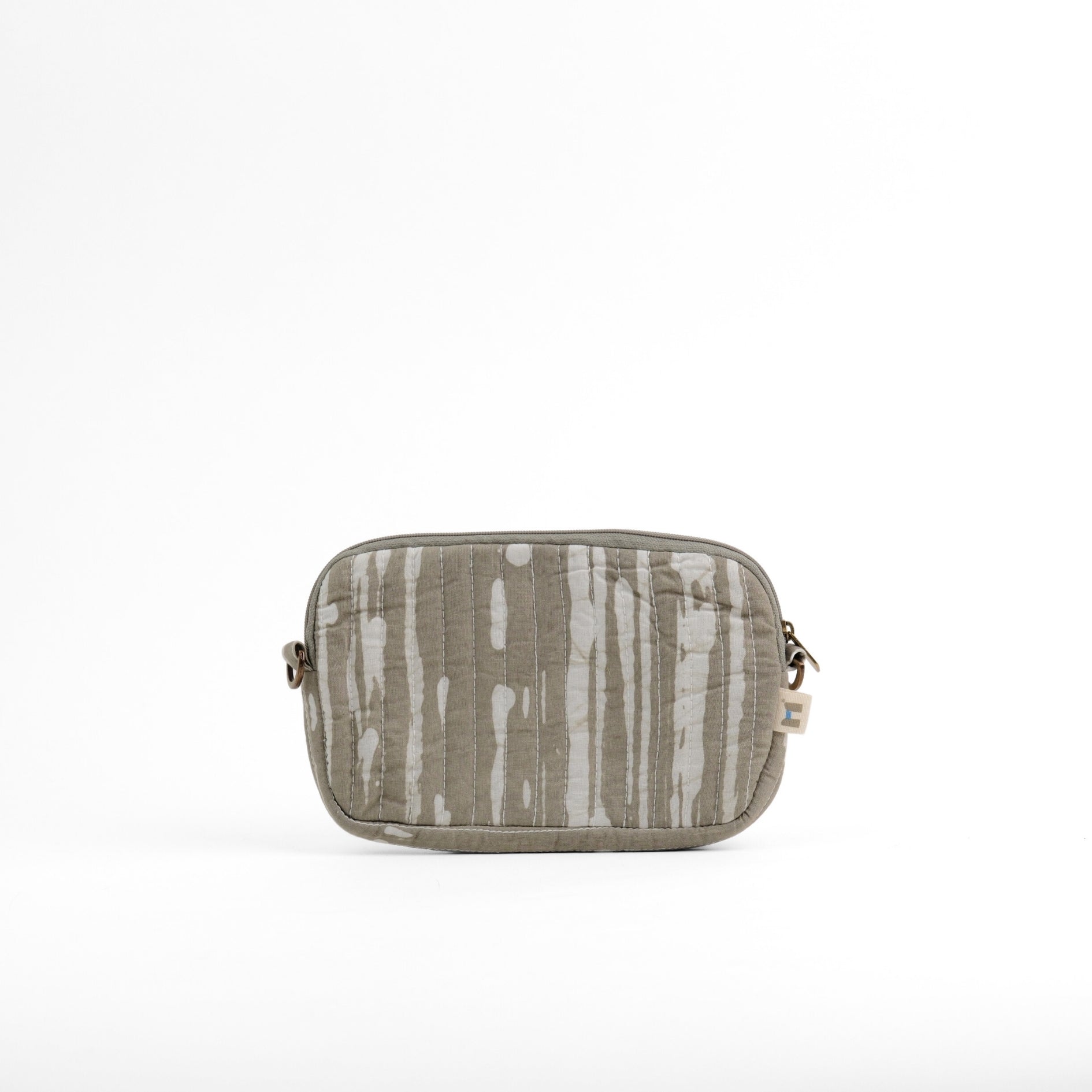 Flat Pouch - Geometric Green Grey <br> (Set of 4)