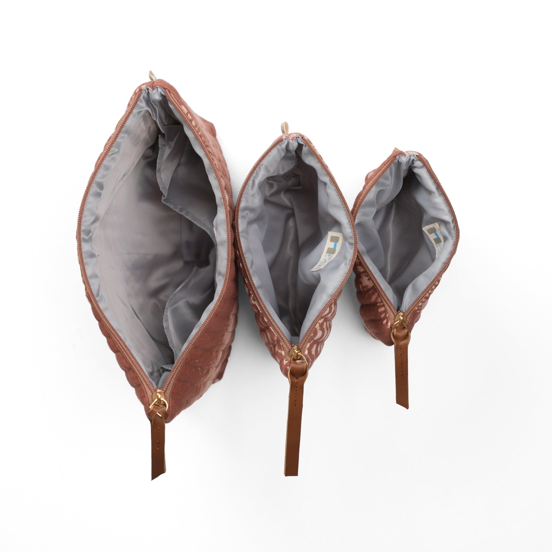 Toiletry Pouch - Mocha Mousse Floral <br> (Set of 3)