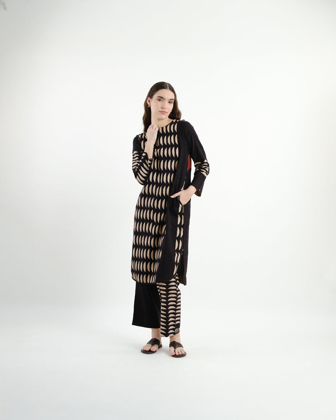 Broken Cookies Ajrakh Co-ord Set