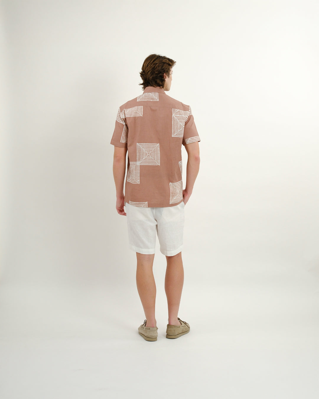 Maze Mauve Batik Short Sleeve Shirt