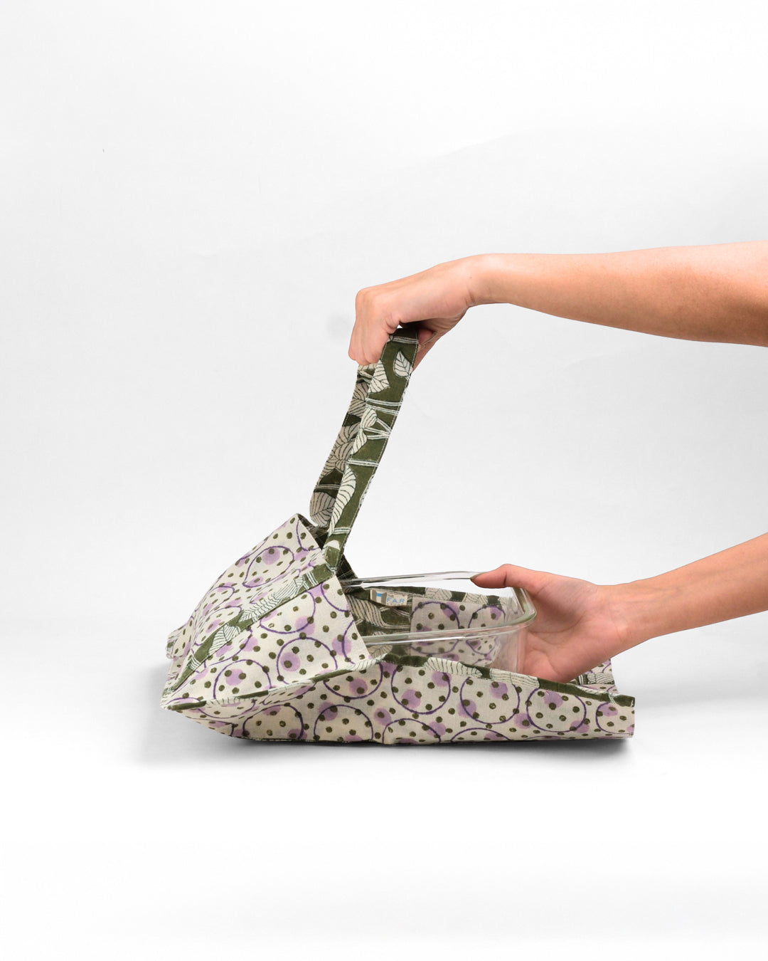 Set of 3 - Nature's Canvas Green Pie Bags