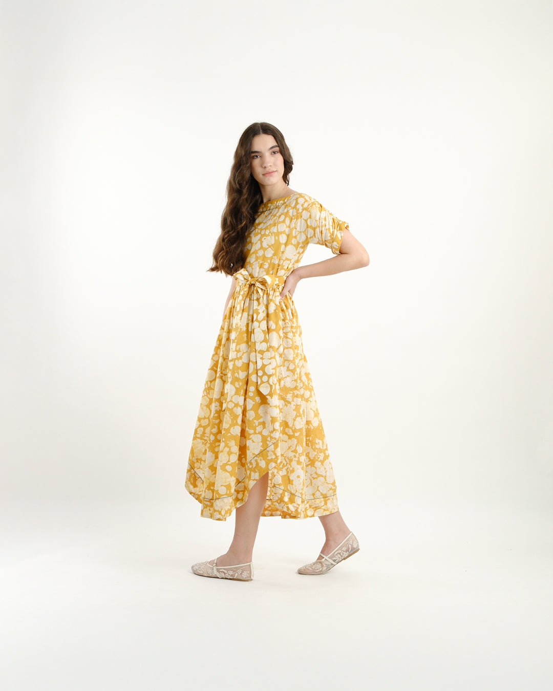 Sunlit Bloom Batik Dress