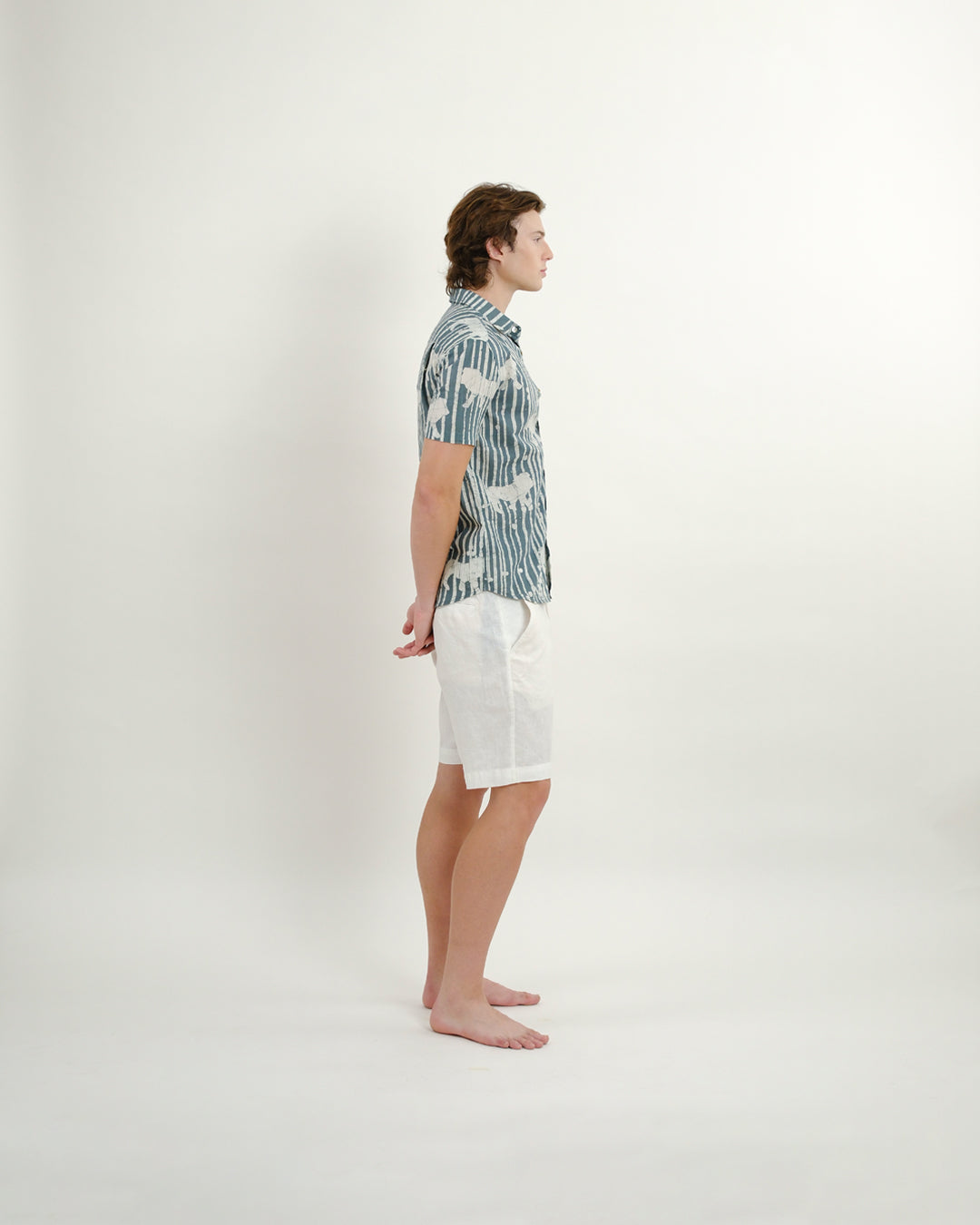 Sher Batik Embroidered Short Sleeve Shirt