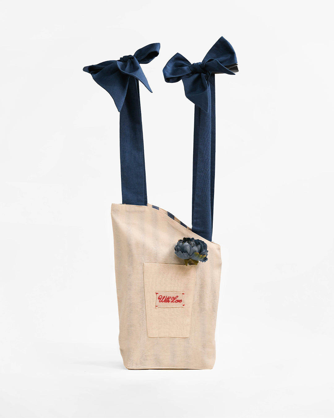 Reversible Blue Bouquet Bag (S)