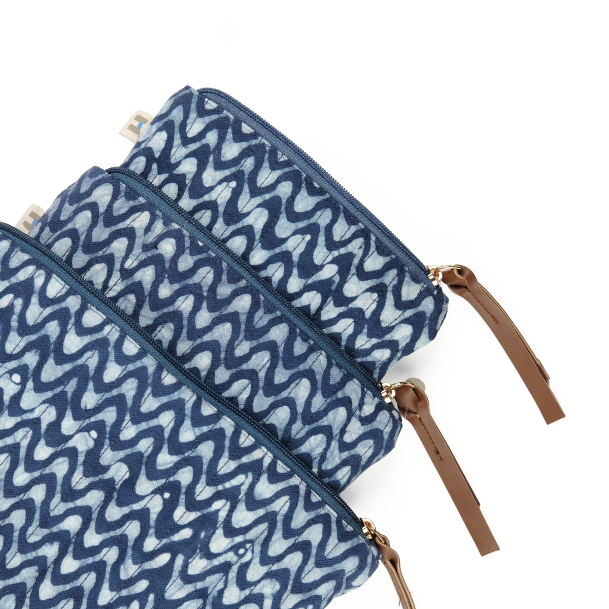 Toiletry Pouch - Wave Blue (Set of 3)