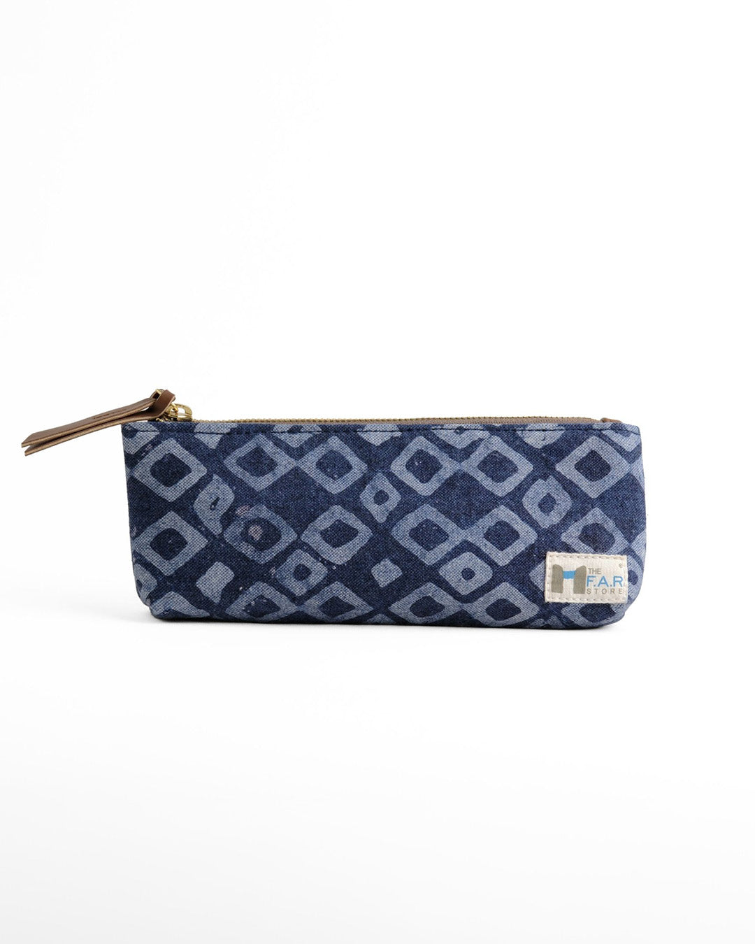Denim Geometric - Stationery Pouch