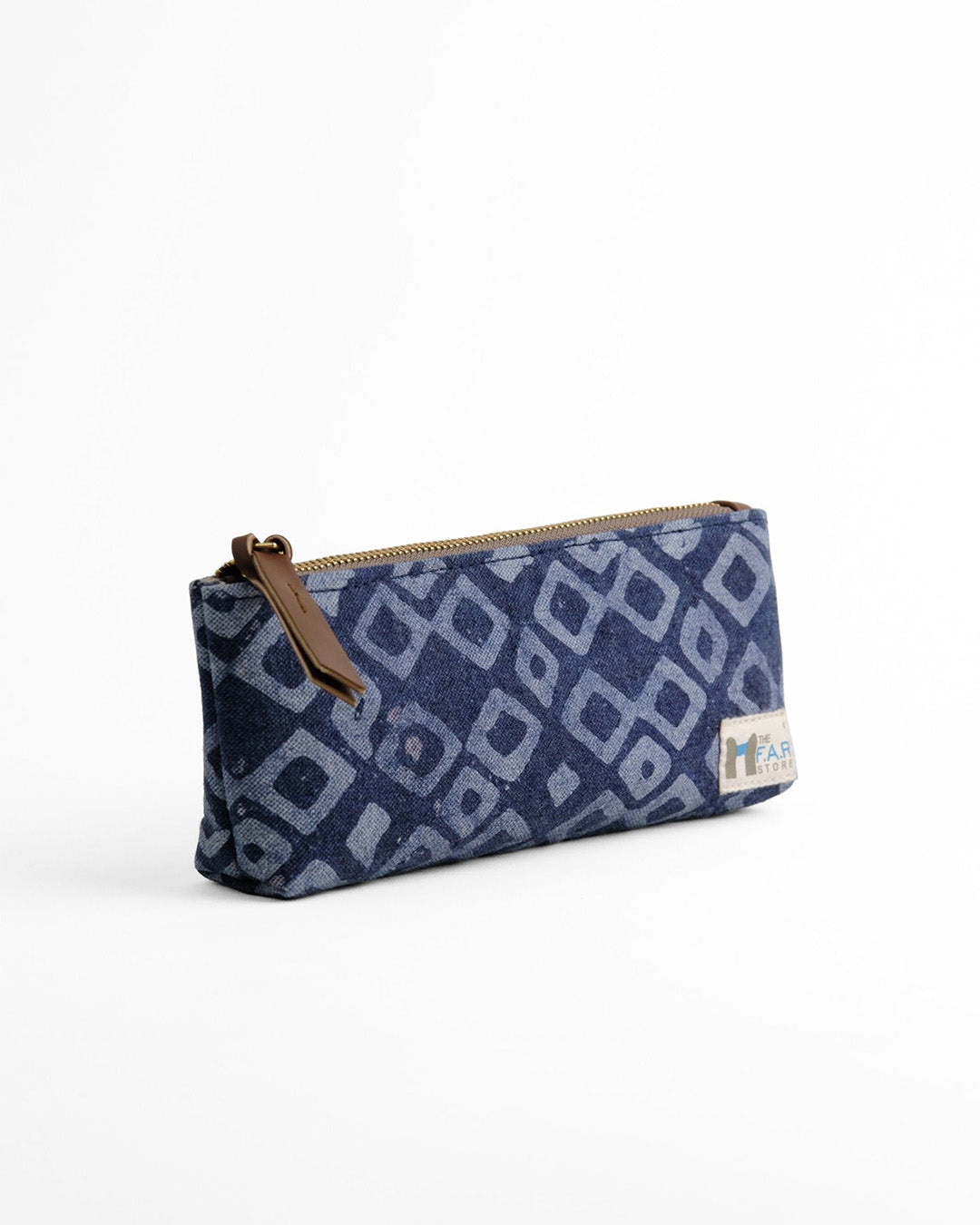 Denim Geometric - Stationery Pouch