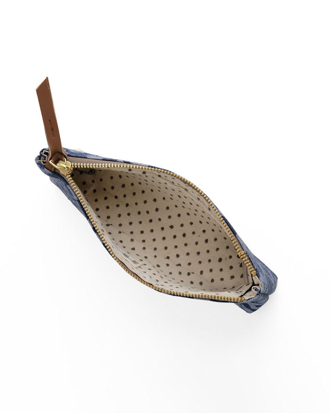 Denim Geometric - Stationery Pouch