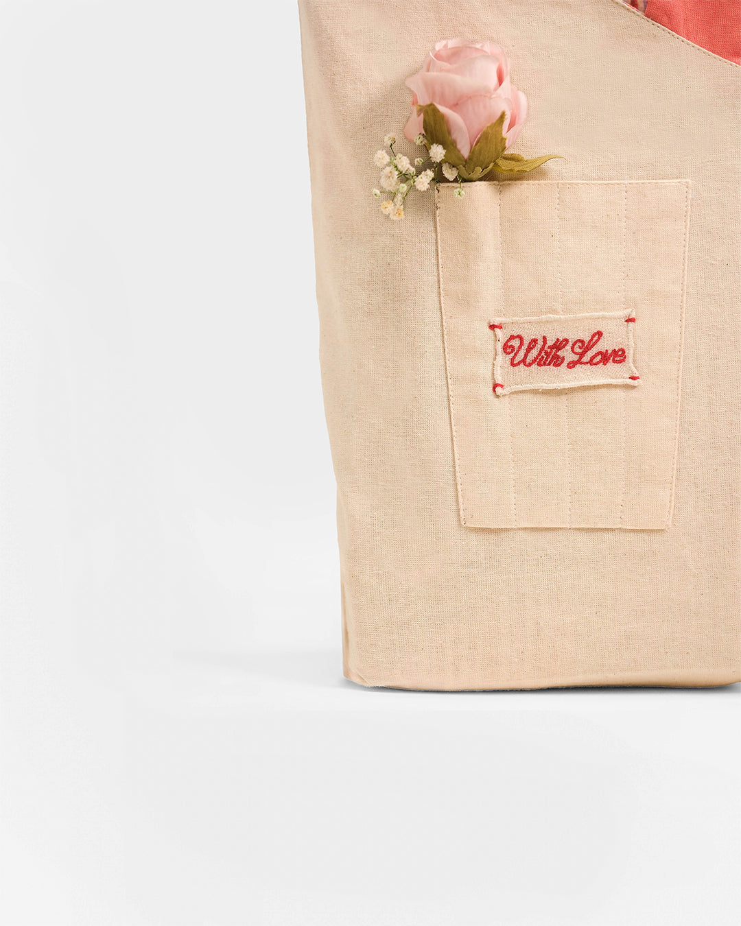 Reversible Bottle Coral Bouquet Bag (S)
