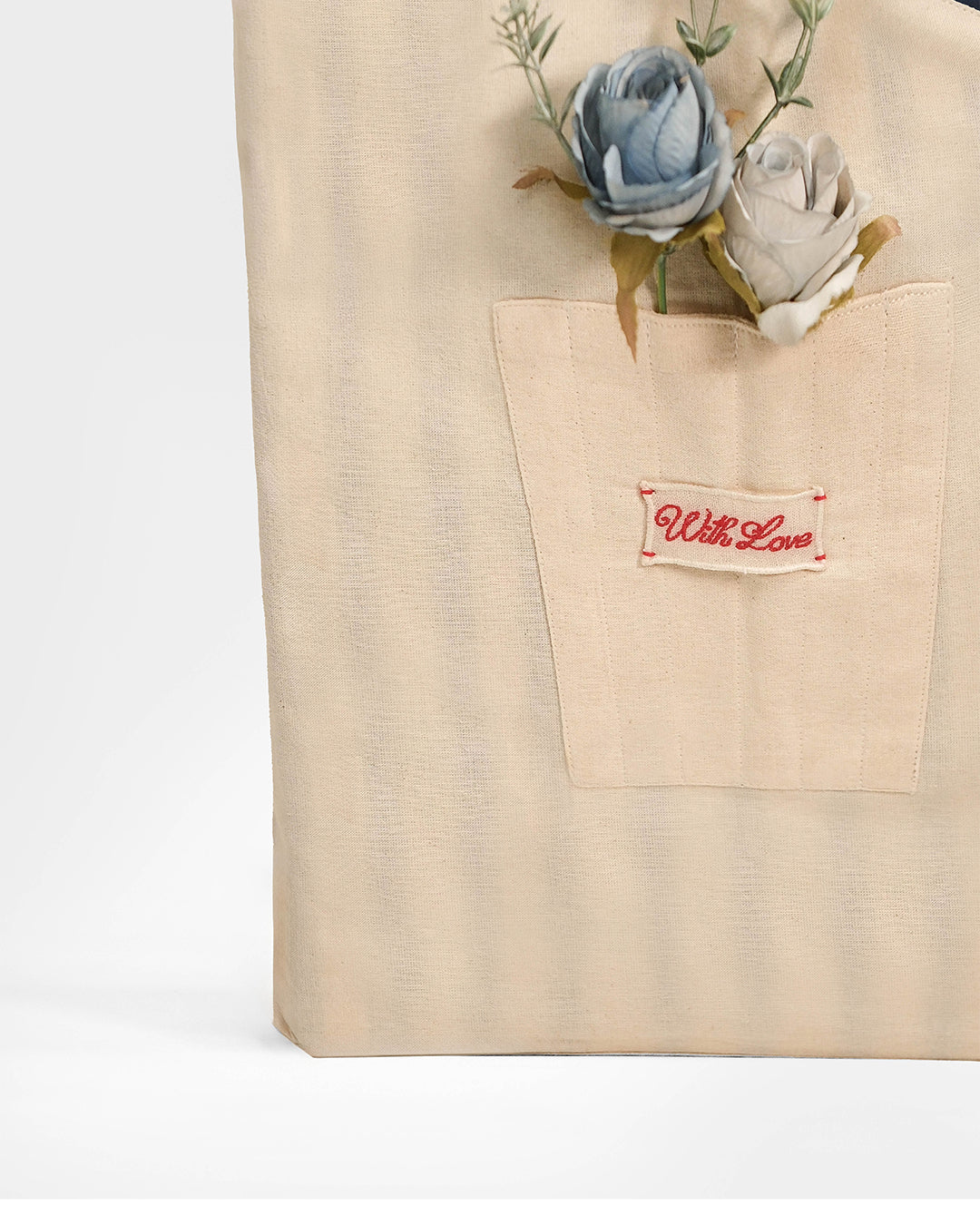 Reversible Blue Bouquet Bag (L)