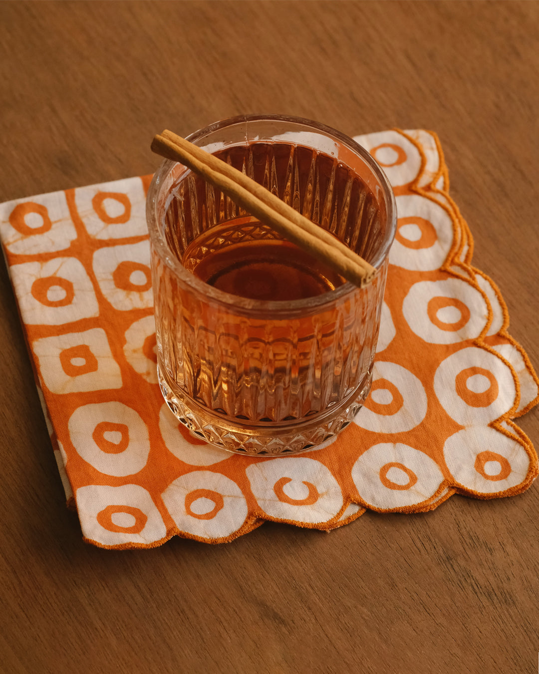 Set of 6 - Polo Rust Cocktail Napkins