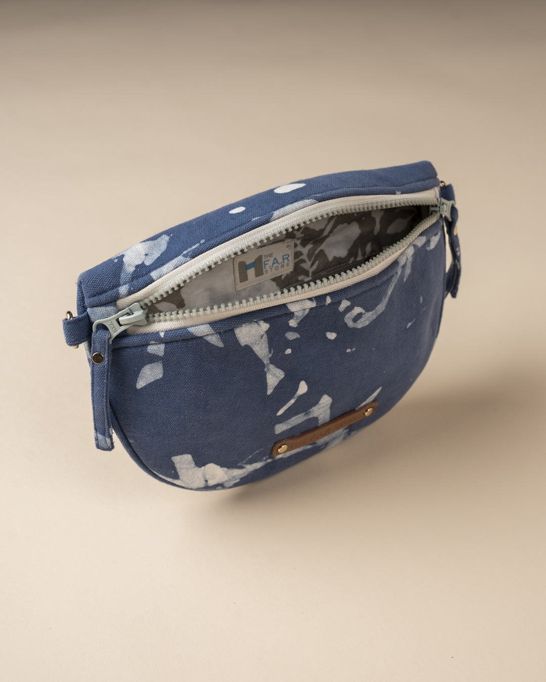 Blue Abstract Angle Batik - Fanny Pack