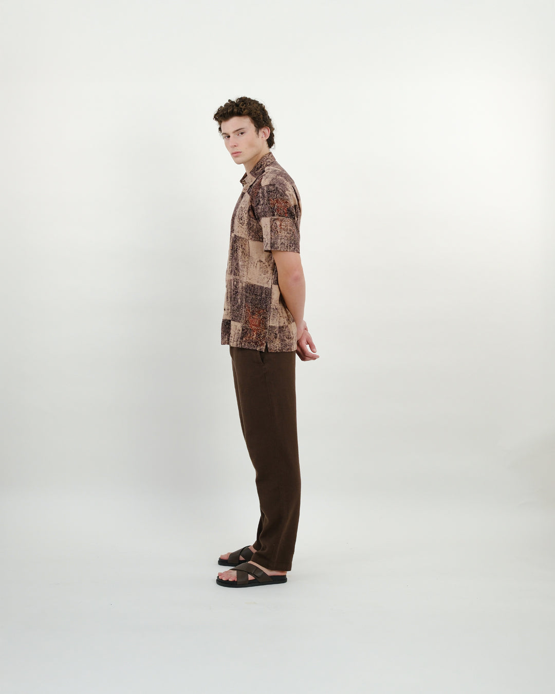 Ajrakh Imprint Short Sleeve Shirt