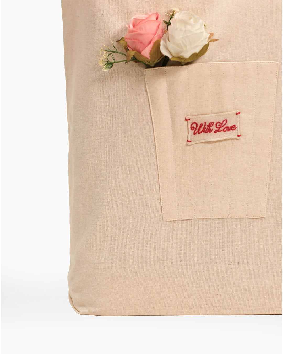 Reversible Bottle Coral Bouquet Bag (L)