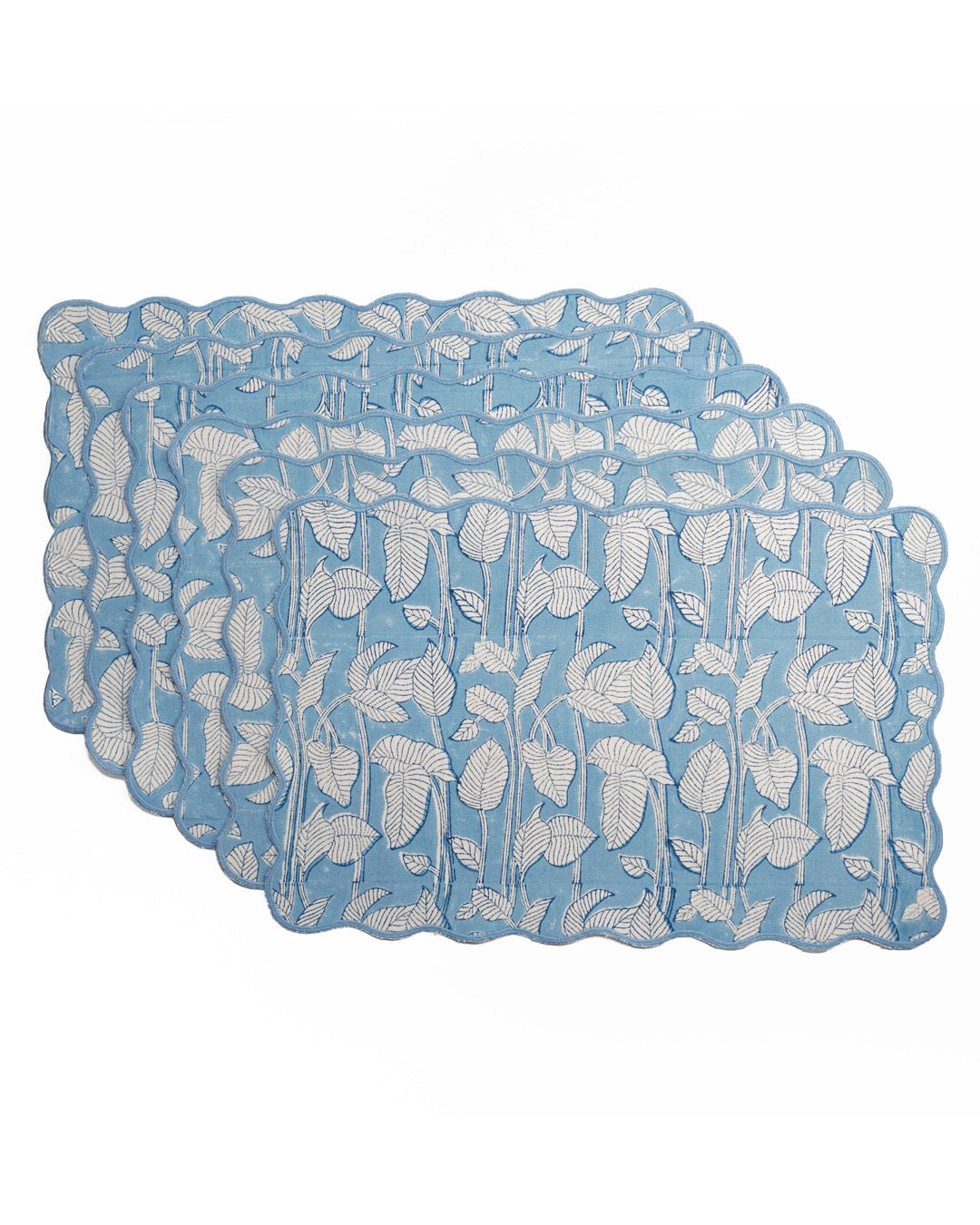 Set of 6 - Nature's Canvas Blue Table Mats