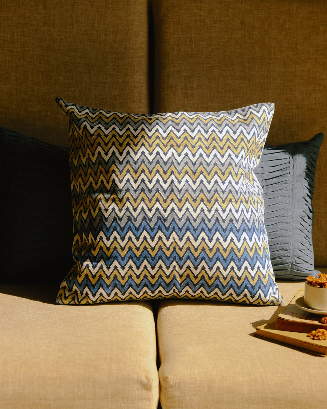 Nature's Canvas Waves Cushion Cover