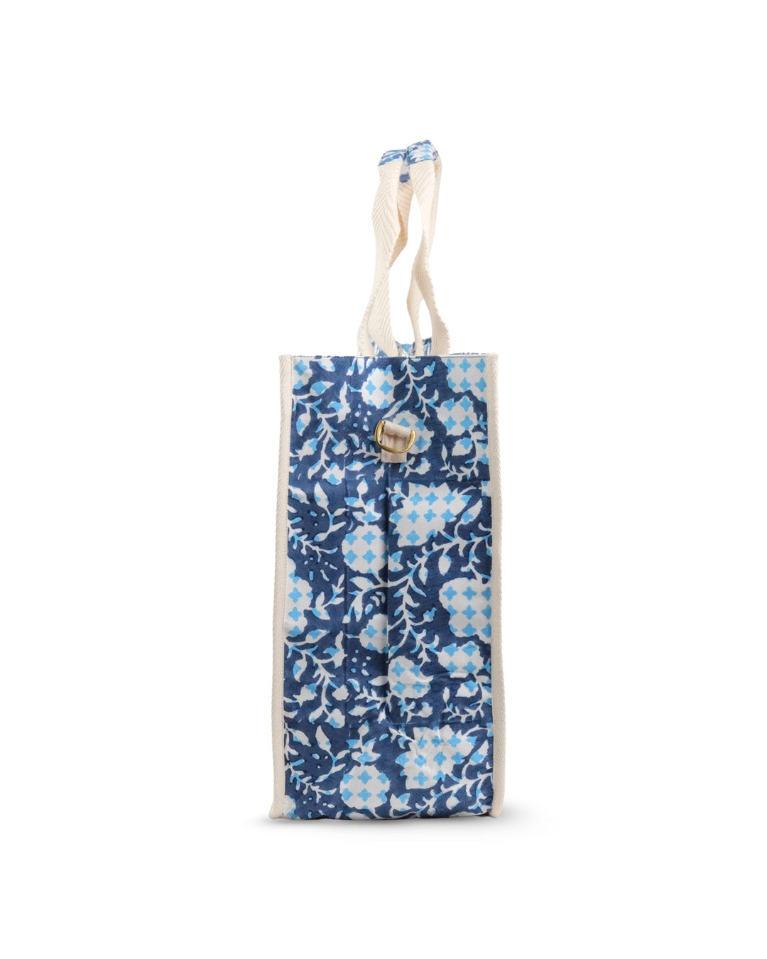 Botanical Bliss Blue - Square Tote