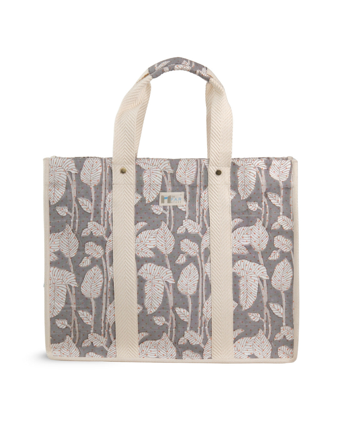 Nature's Canvas Grey - Square Tote