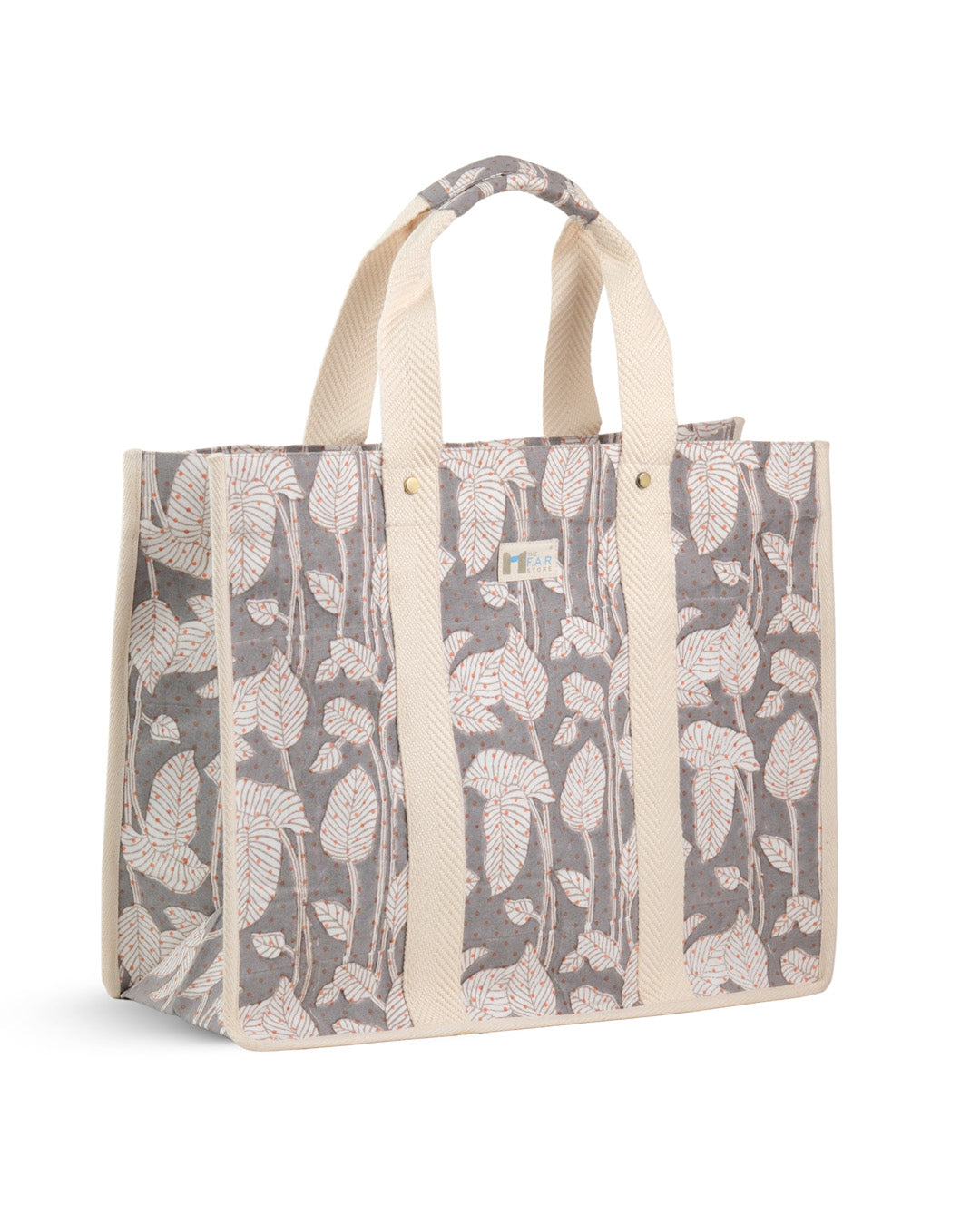 Nature's Canvas Grey - Square Tote