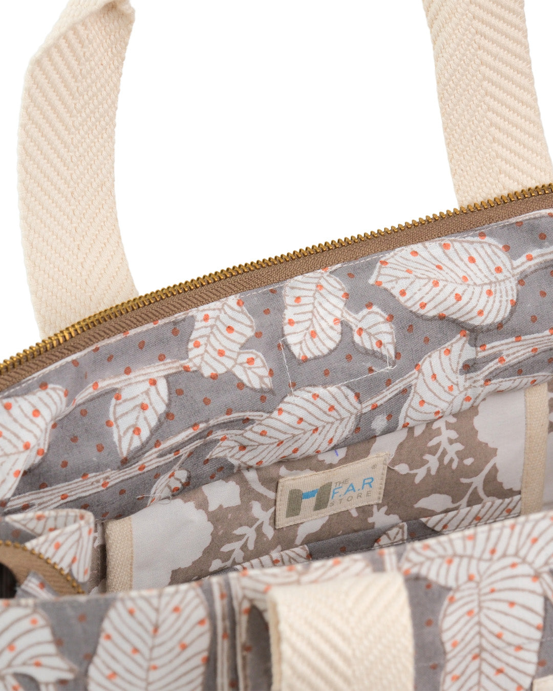 Nature's Canvas Grey - Square Tote