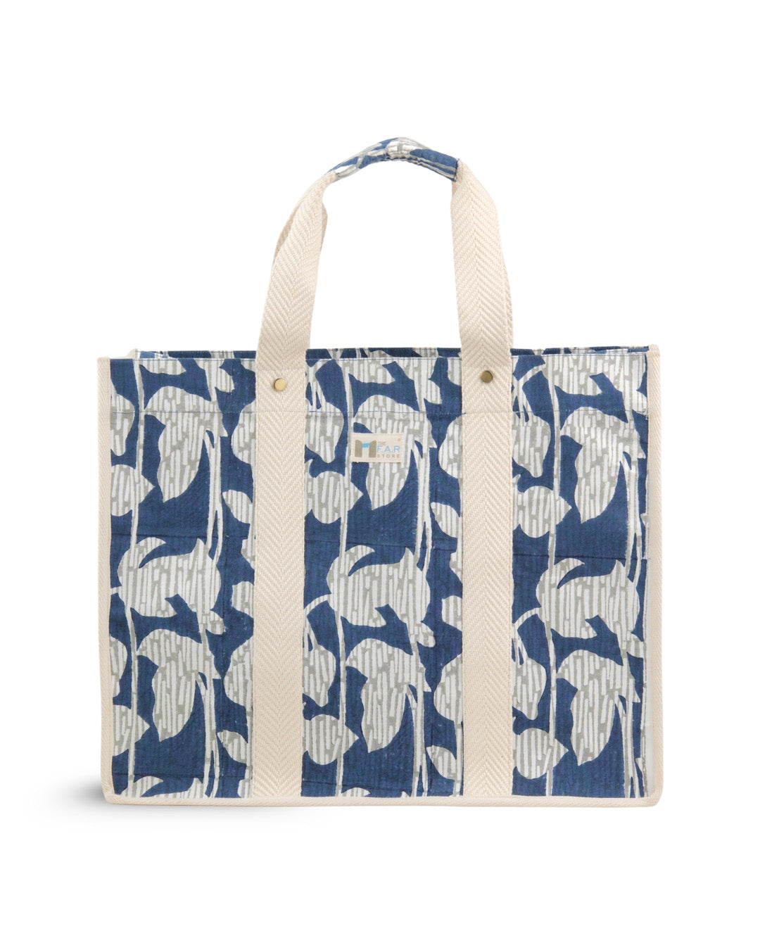 Nature's Canvas Blue - Square Tote